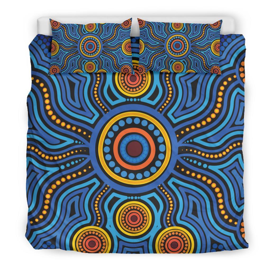 aboriginal-bedding-set-aboriginal-flower-blue-dot-painting-art