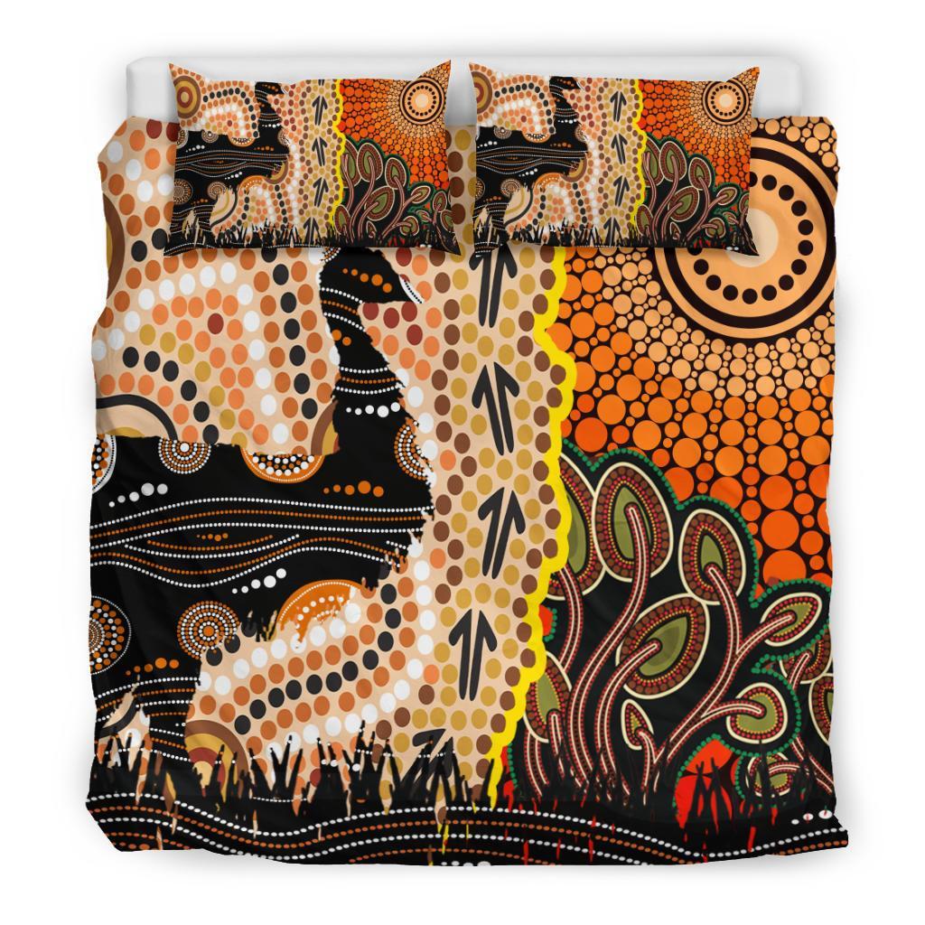 bedding-set-australian-aboriginal-sun-and-emu