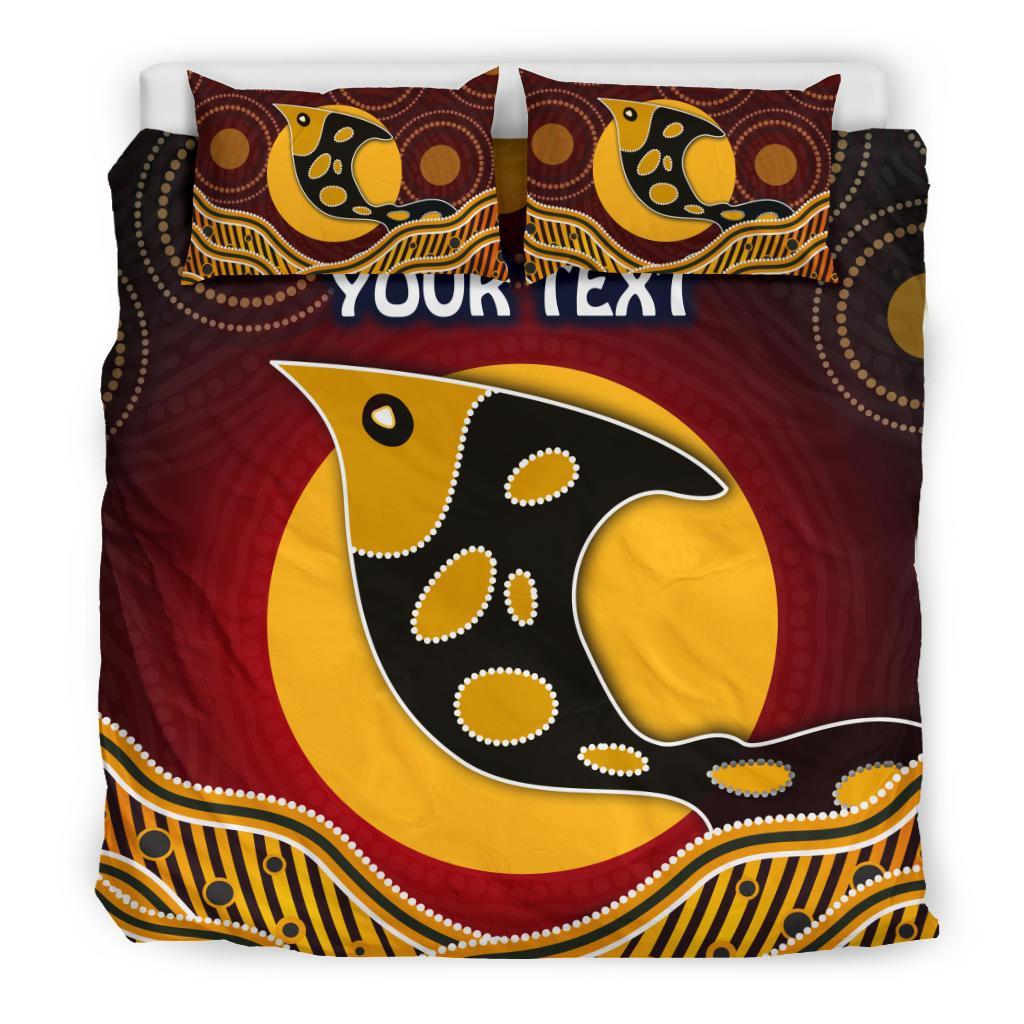 personalised-bedding-set-aboriginal-dot-patterns-fish