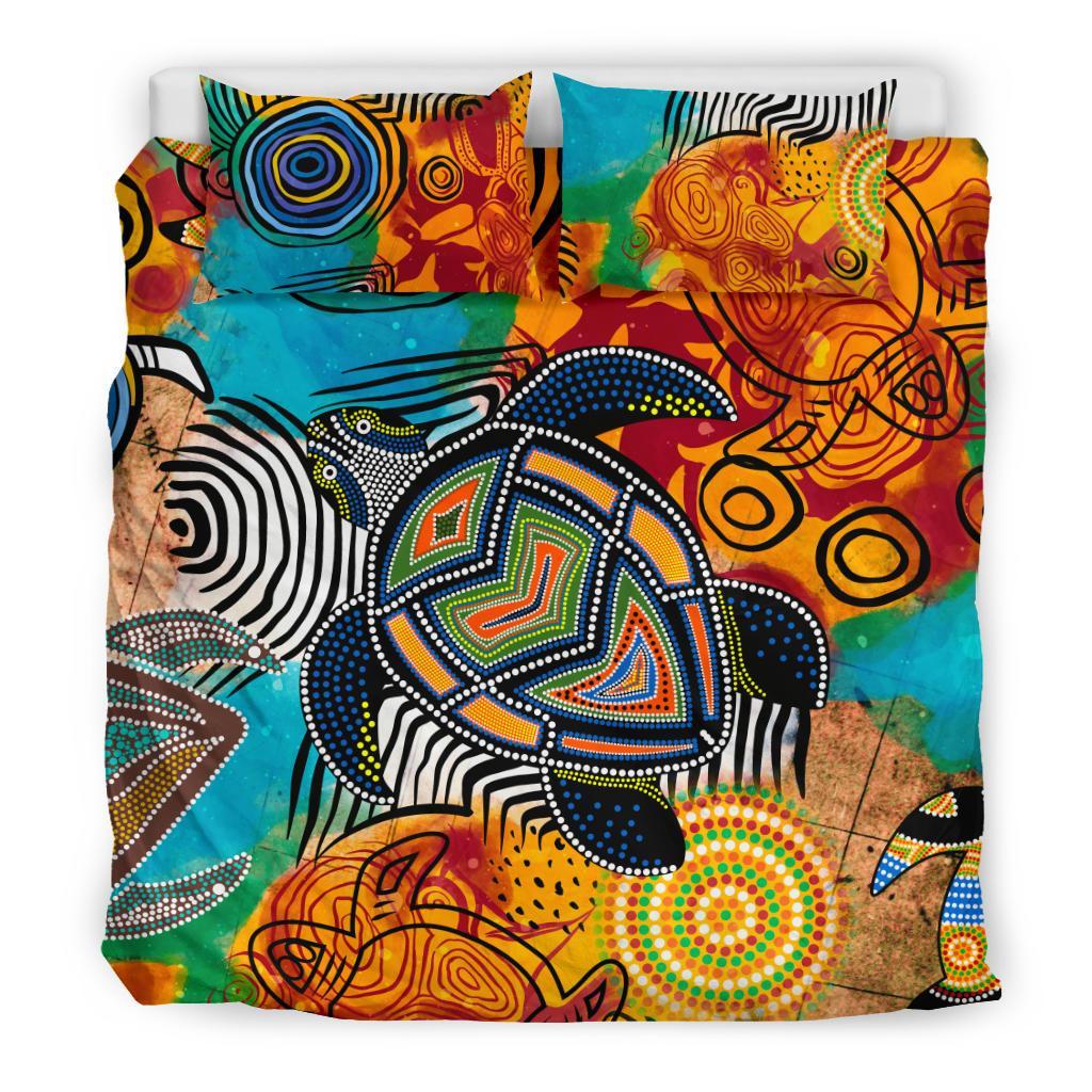 aboriginal-bedding-set-turtle-indigenous-art