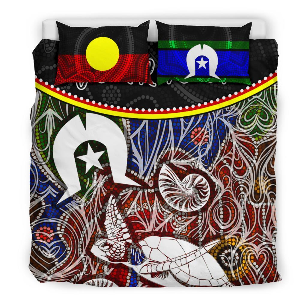 personalised-bedding-set-aboriginal-dot-in-naidoc-week-style