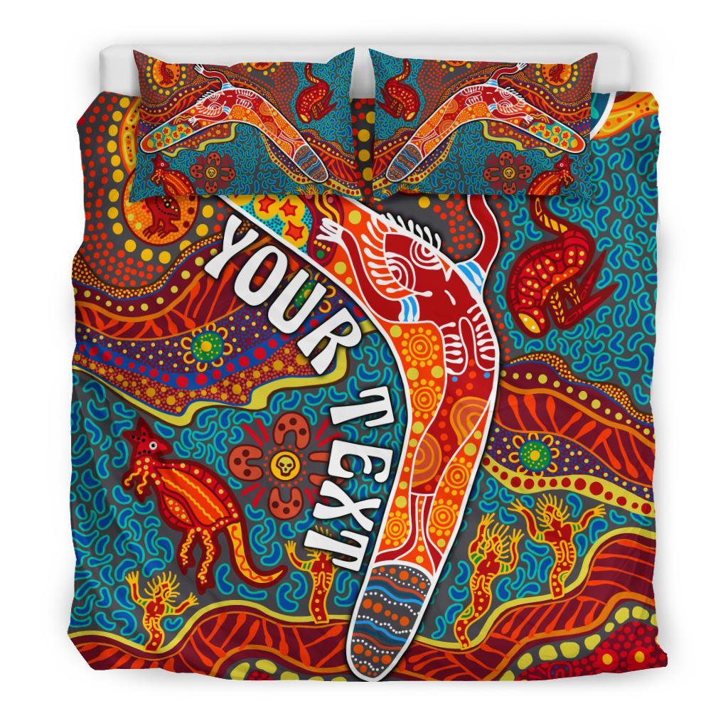 aboriginal-personalised-bedding-set-indigenous-boomerang