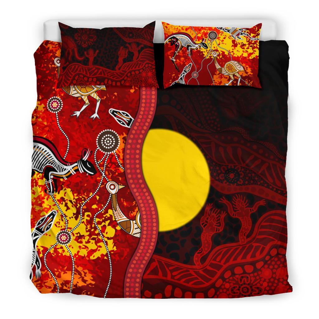 aboriginal-bedding-set-red-indigenous-flag