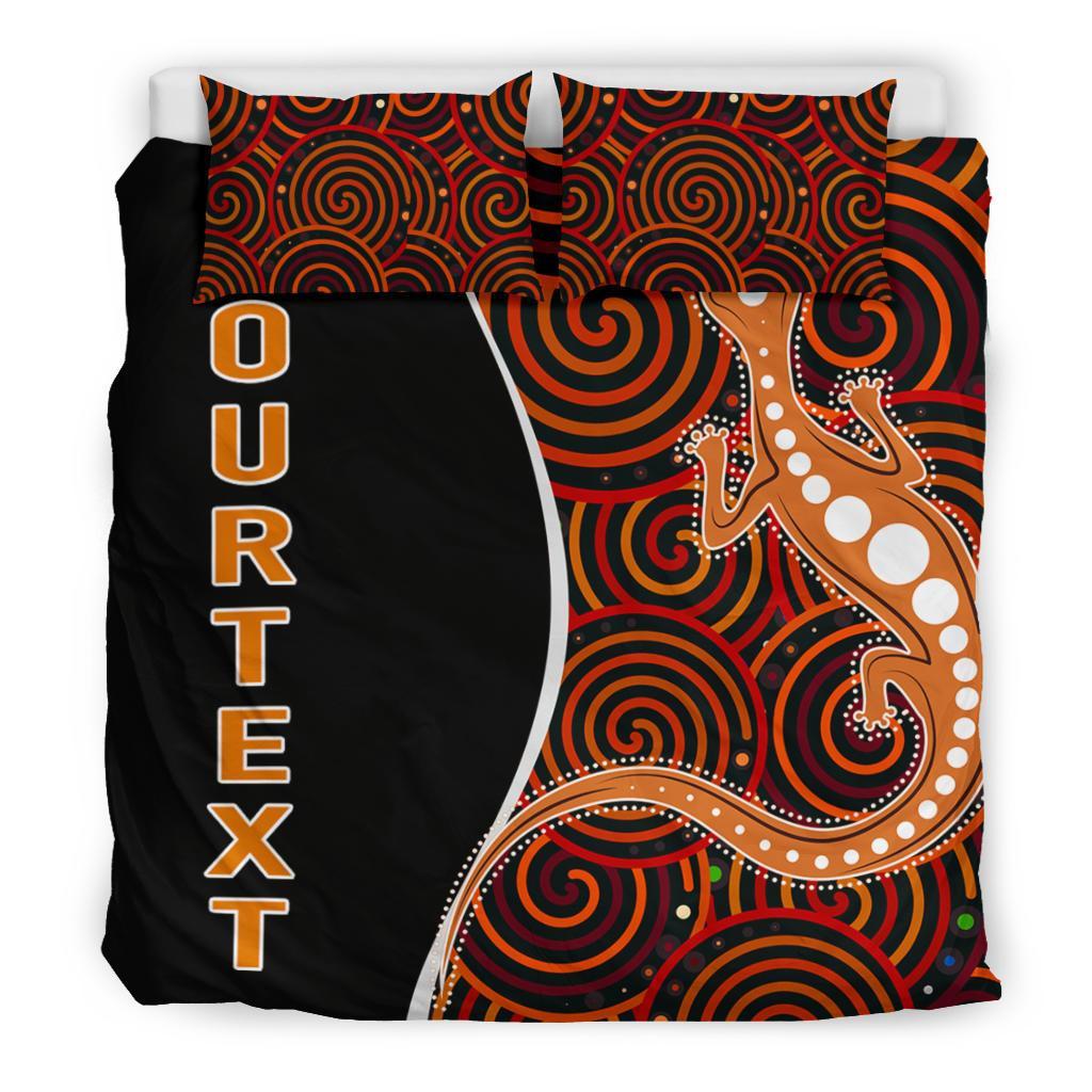 aboriginal-personalised-bedding-set-indigenous-lizard-dreaming