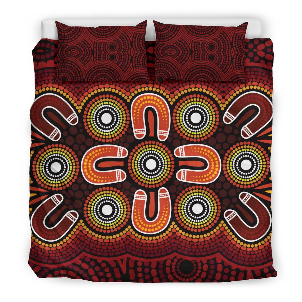 aboriginal-bedding-set-aboriginal-dot-painting-flowers-style