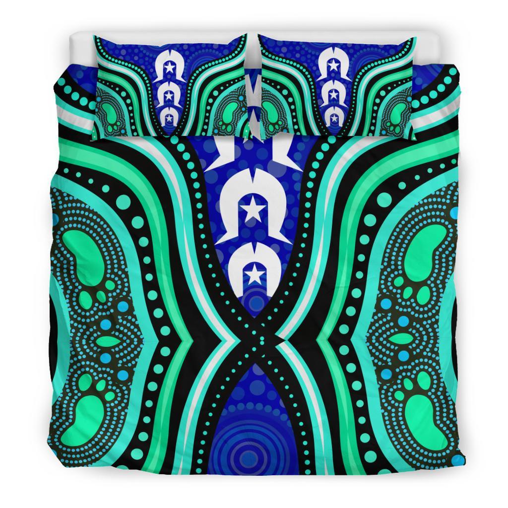 torres-strait-personalised-bedding-set-torres-strait-symbol-and-aboriginal-patterns