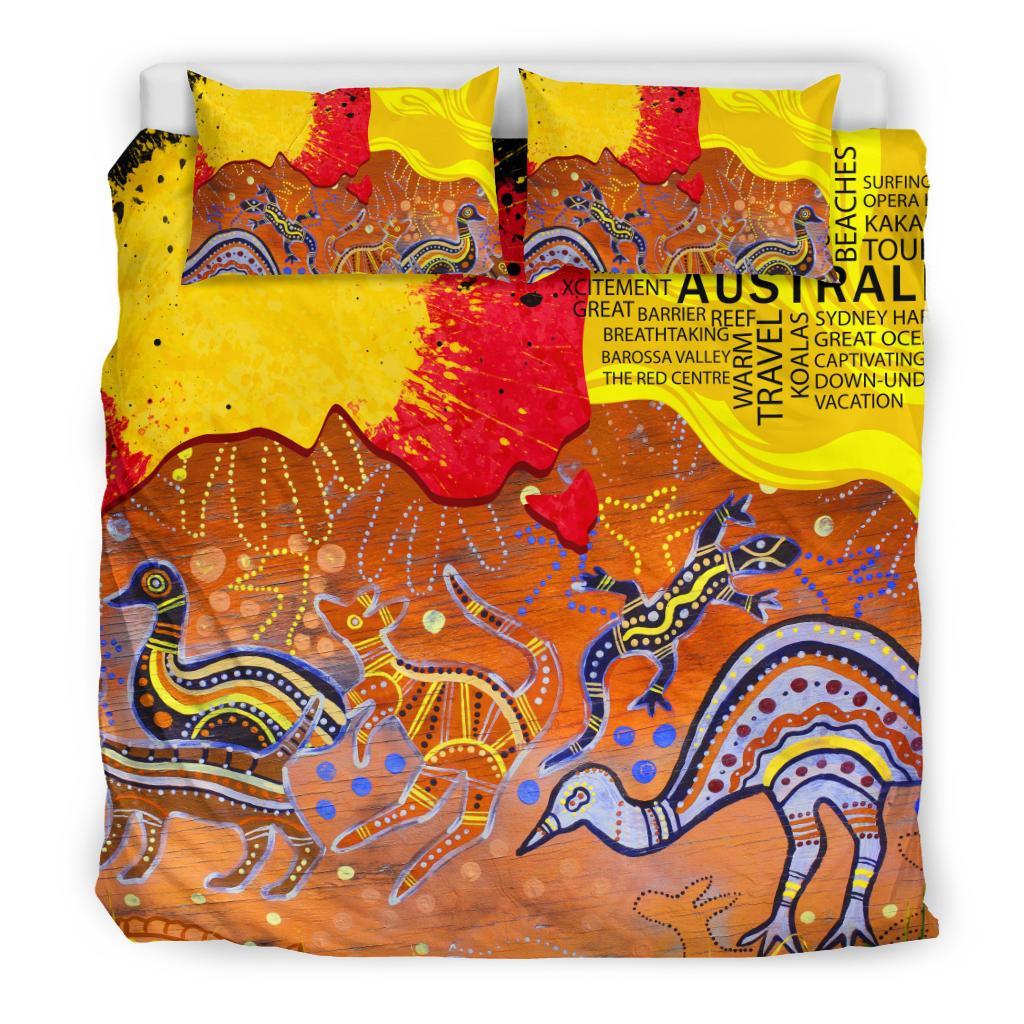 aboriginal-bedding-set-aborigine-art-on-wood-style