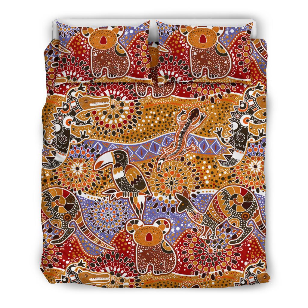 aboriginal-bedding-sets-kangaroo-kookaburra-koala-patterns-ver01