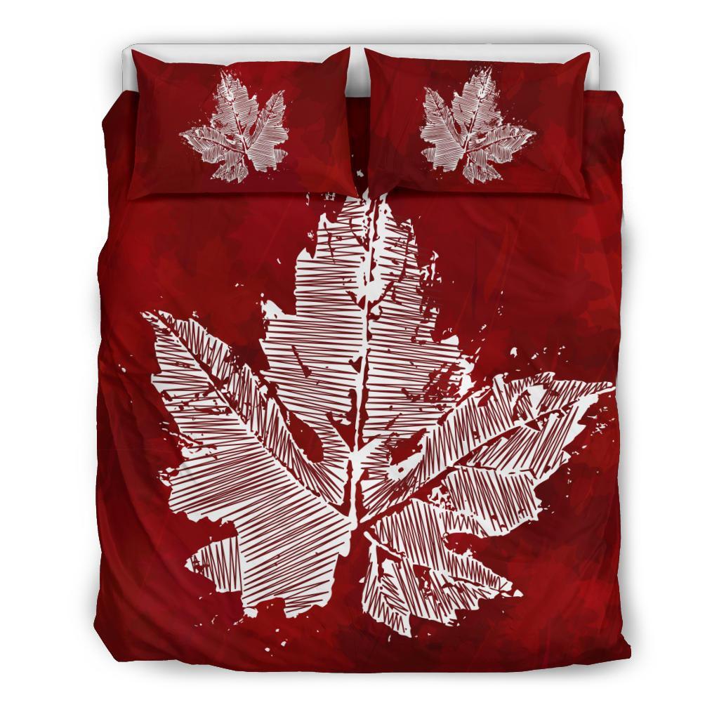 canada-bedding-set-grunge-maple-leaf-duvet-cover