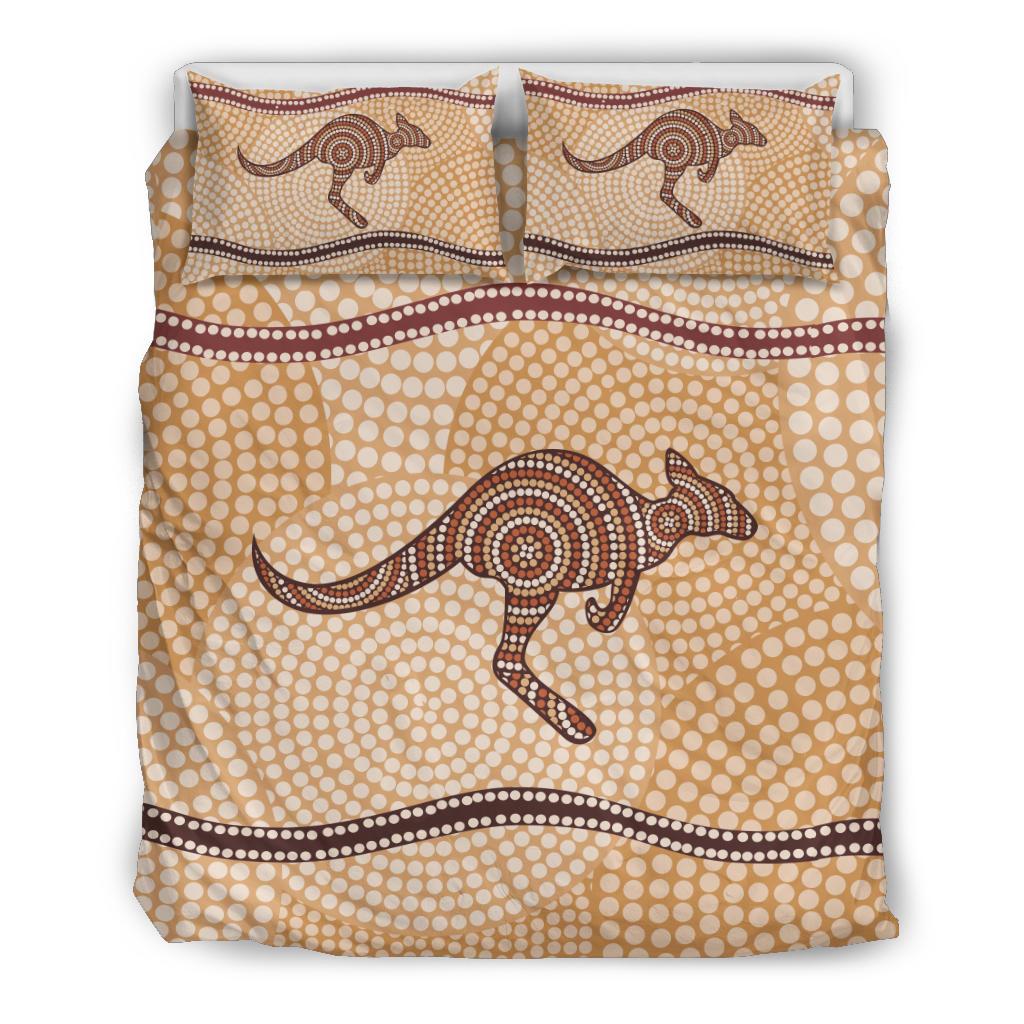 aboriginal-bedding-sets-kangaroo-dot-painting-circle-art