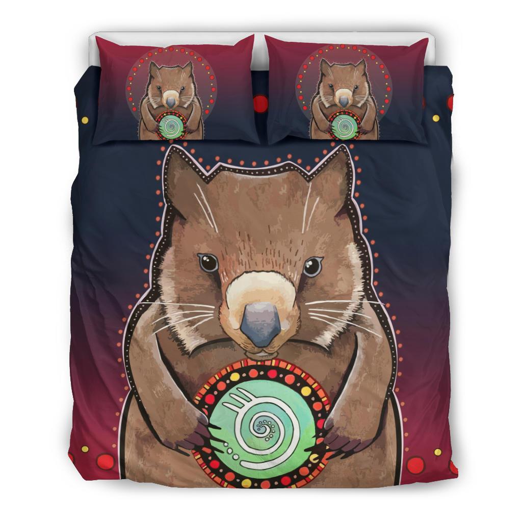 aboriginal-bedding-sets-wombat-circle-patterns-drawing-painting