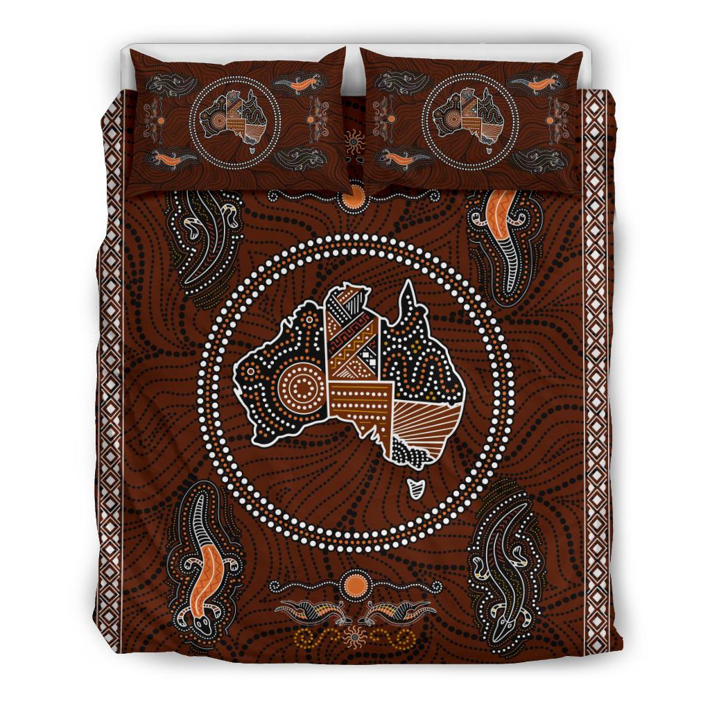 aboriginal-bedding-sets-australia-map-dot-painting-lizard-patterns