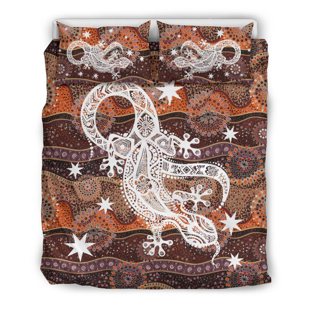 aboriginal-bedding-sets-lizard-dot-painting-circle-patterns