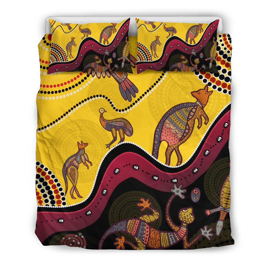 aboriginal-bedding-set-indigenous-animals-life-art