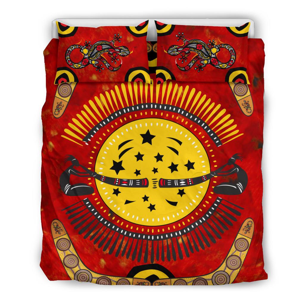 1saustralia-bedding-set-aboriginal-boomerang-and-lizard-pattern