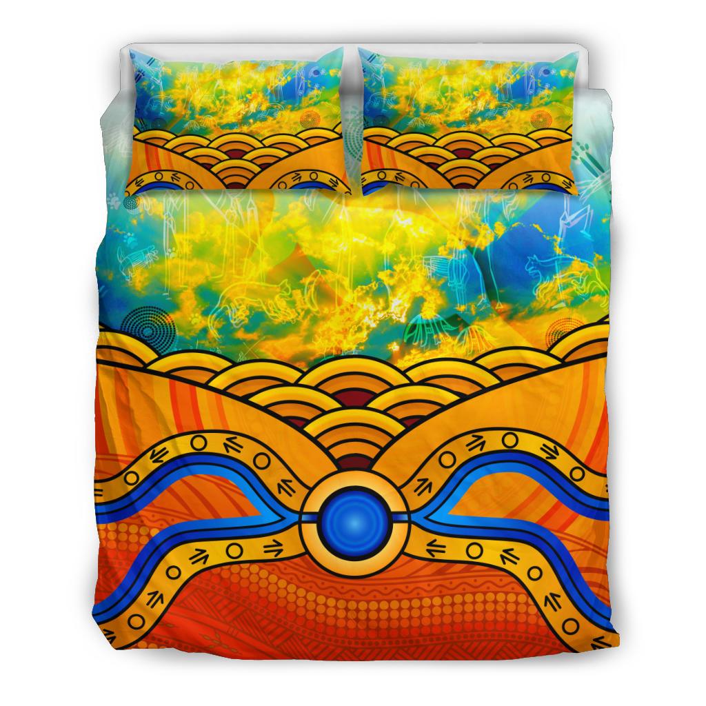 aboriginal-bedding-set-australia-kangaroo-sky