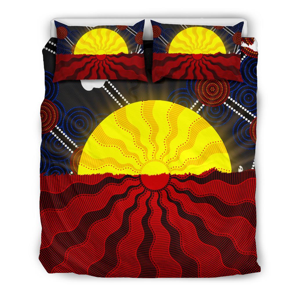 aboriginal-bedding-set-aboriginal-lives-matter-flag-sun-dot-painting