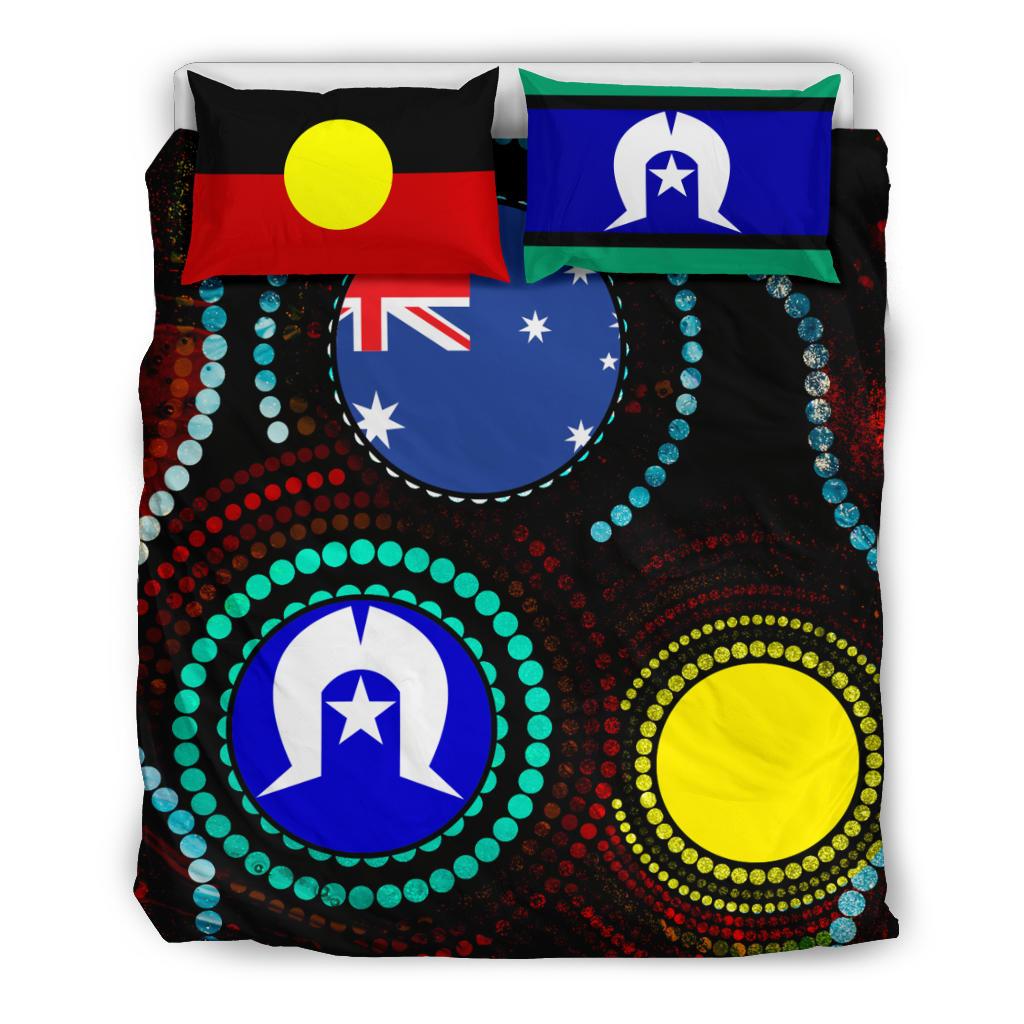 bedding-set-aboriginal-aboriginal-dot-painting-flag