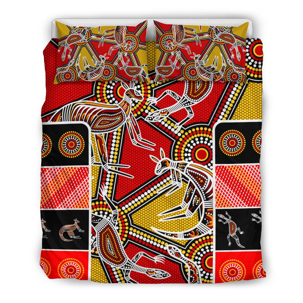 aboriginal-bedding-set-kangaroo-dot-painting-patterns