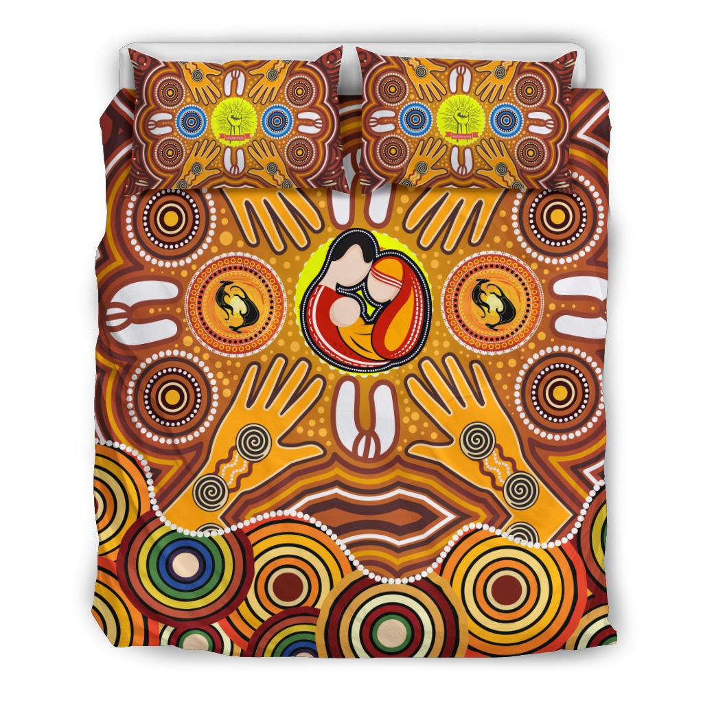 bedding-sets-aboriginal-family-with-dot-painting