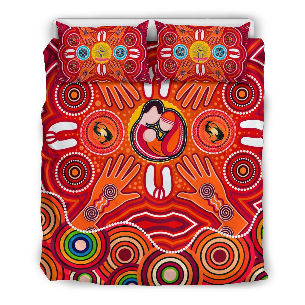 bedding-sets-aboriginal-family-with-dot-painting-art