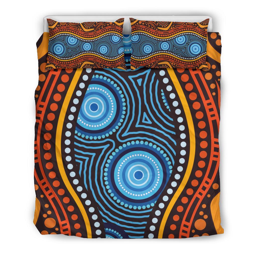 aboriginal-bedding-set-boomerang-circle-dot-painting-art-ver01