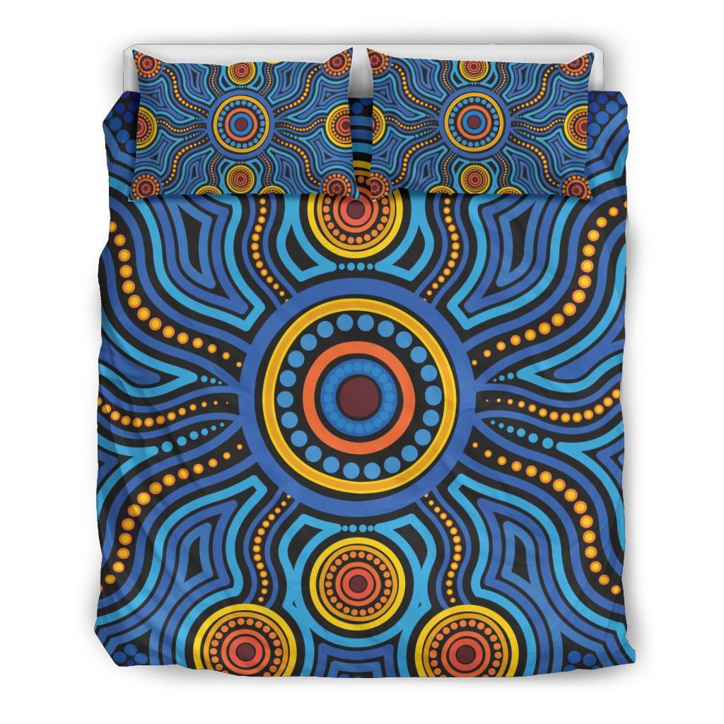 aboriginal-bedding-set-aboriginal-flower-blue-dot-painting-art