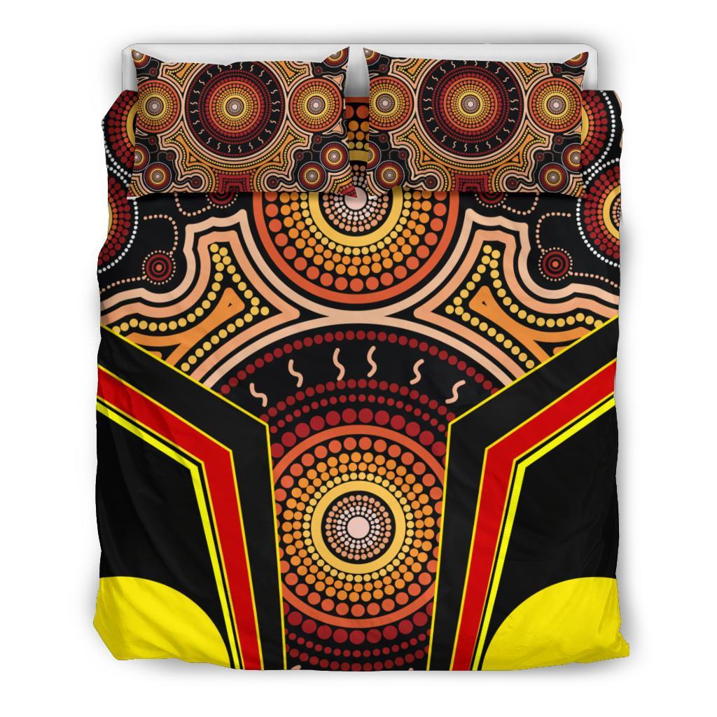 bedding-set-aboriginal-with-dot-painting-art