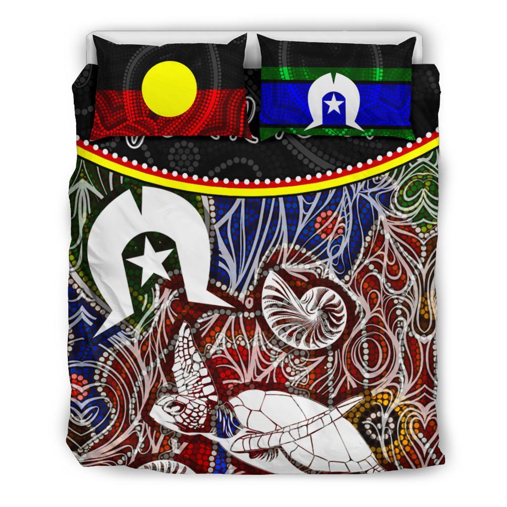 personalised-bedding-set-aboriginal-dot-in-naidoc-week-style