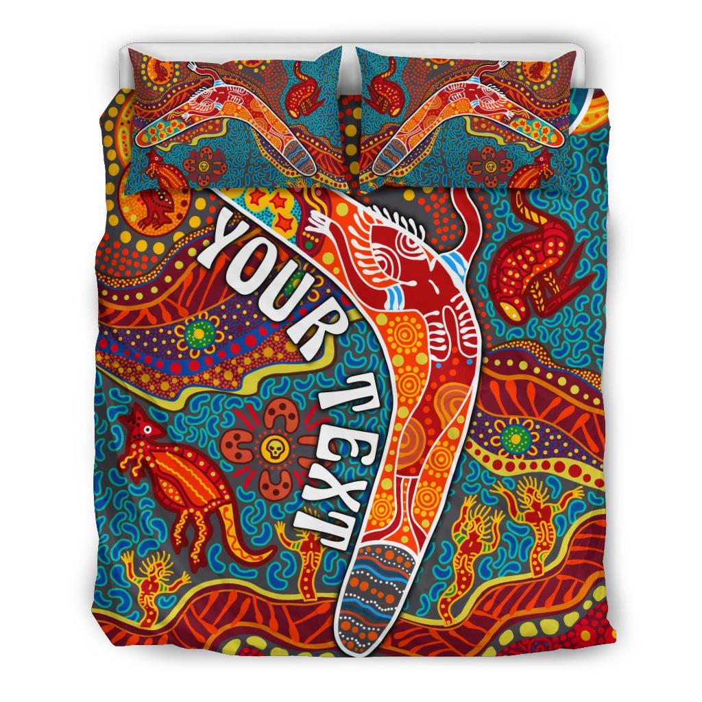 aboriginal-personalised-bedding-set-indigenous-boomerang