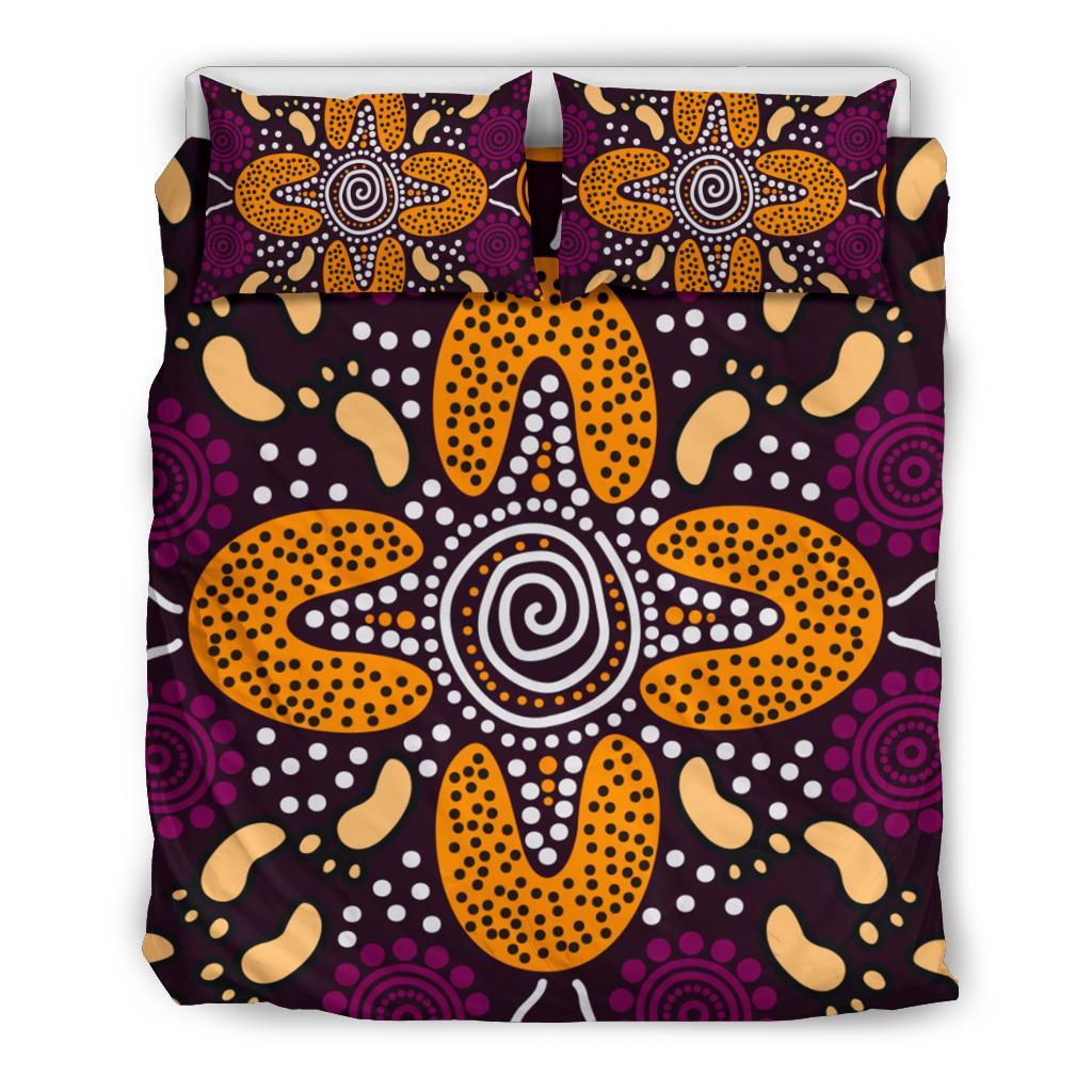 aboriginal-bedding-set-flowers-dot-panting-art