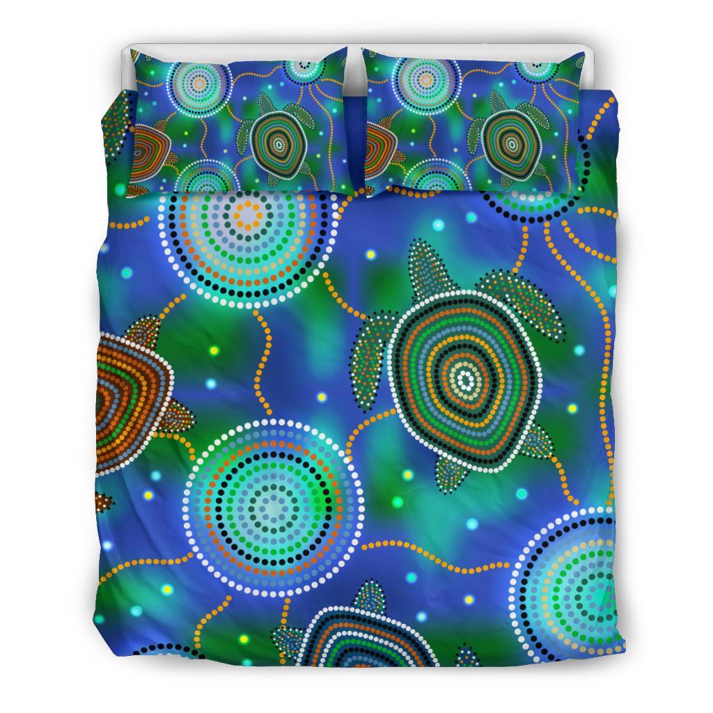 aboriginal-bedding-set-indigenous-turtle-dreaming