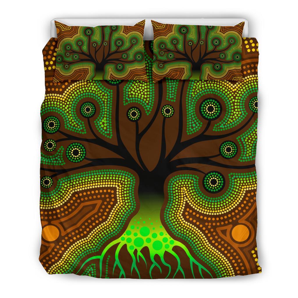 aboriginal-bedding-set-tree-dot-painting-art