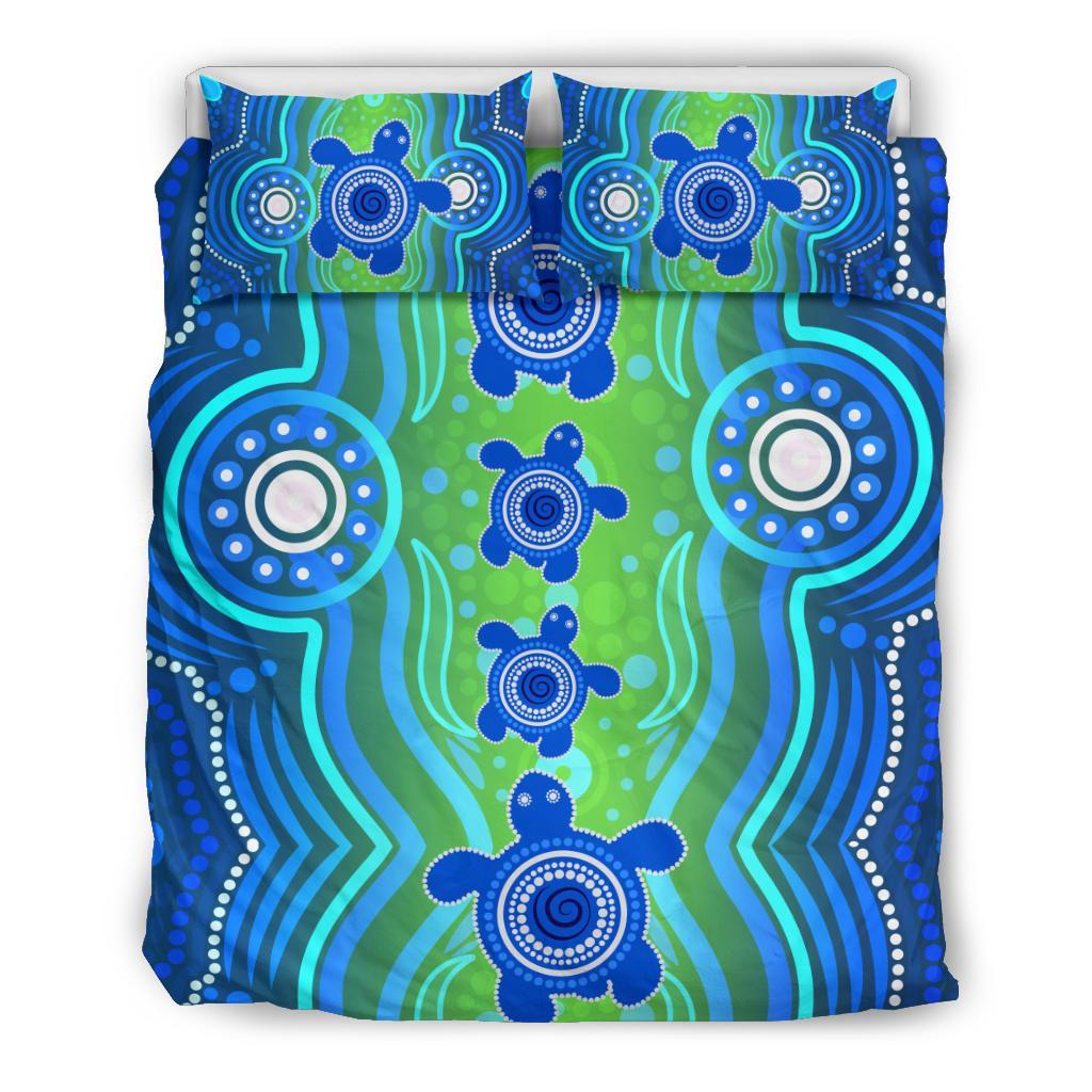 1staustrali-aboriginal-bedding-set-aboriginal-turtle-family