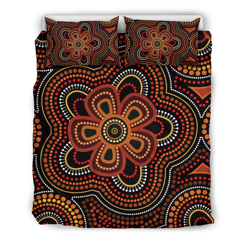 aboriginal-bedding-set-aboriginal-dot-painting-flowers-style-ver02