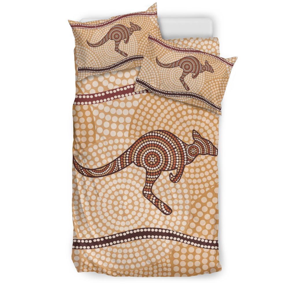 aboriginal-bedding-sets-kangaroo-dot-painting-circle-art