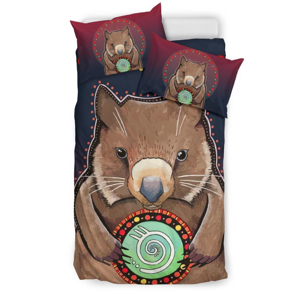 aboriginal-bedding-sets-wombat-circle-patterns-drawing-painting