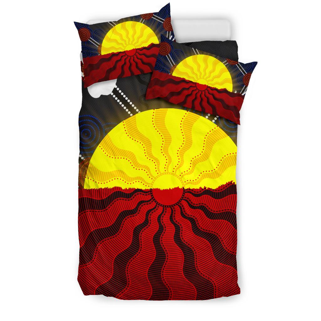 aboriginal-bedding-set-aboriginal-lives-matter-flag-sun-dot-painting