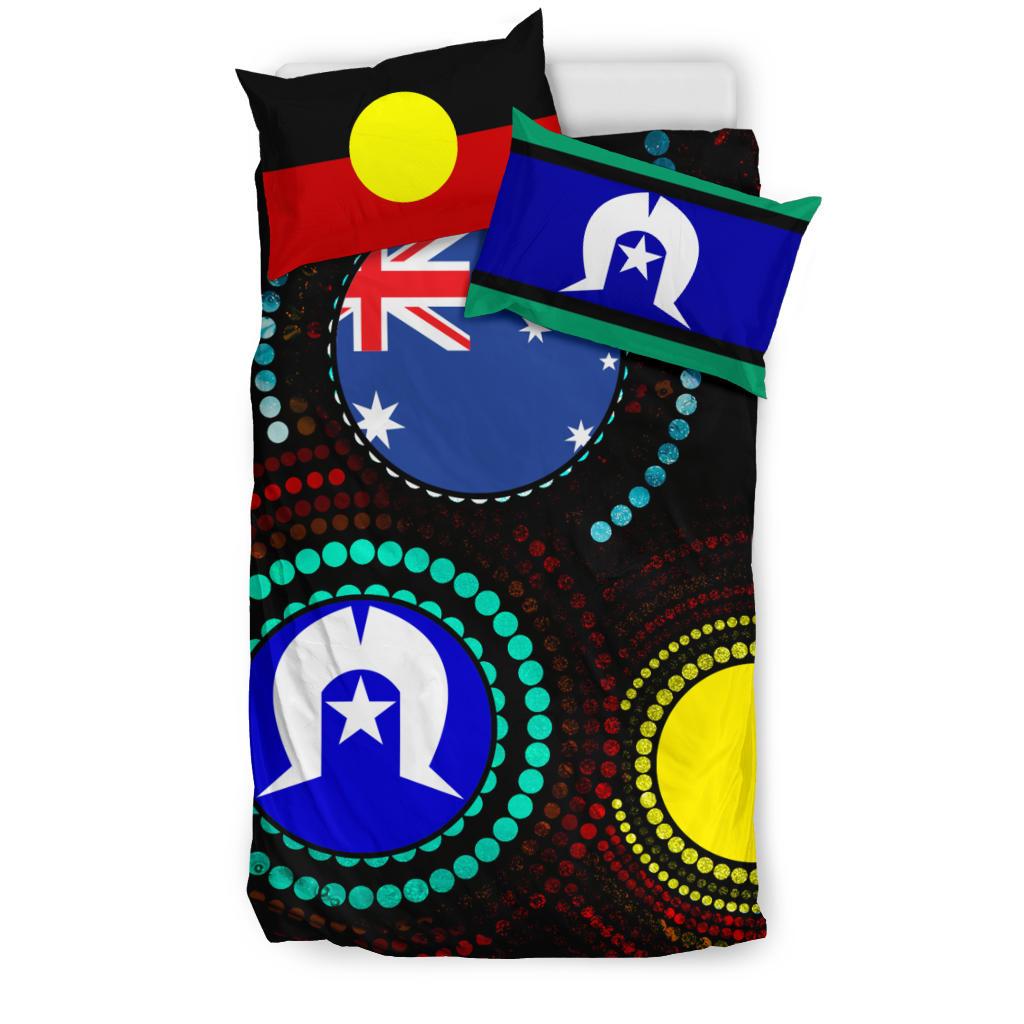 bedding-set-aboriginal-aboriginal-dot-painting-flag