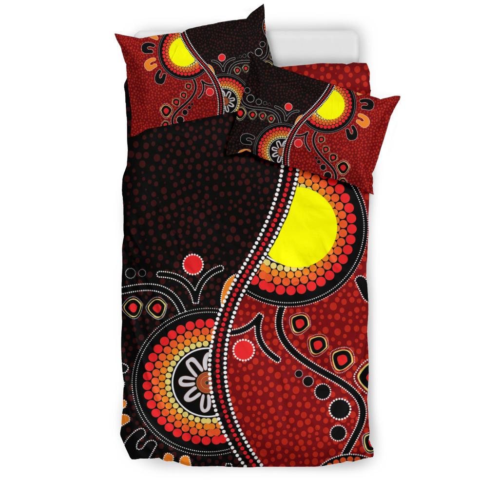 aboriginal-bedding-set-australia-flag-dot-painting-art