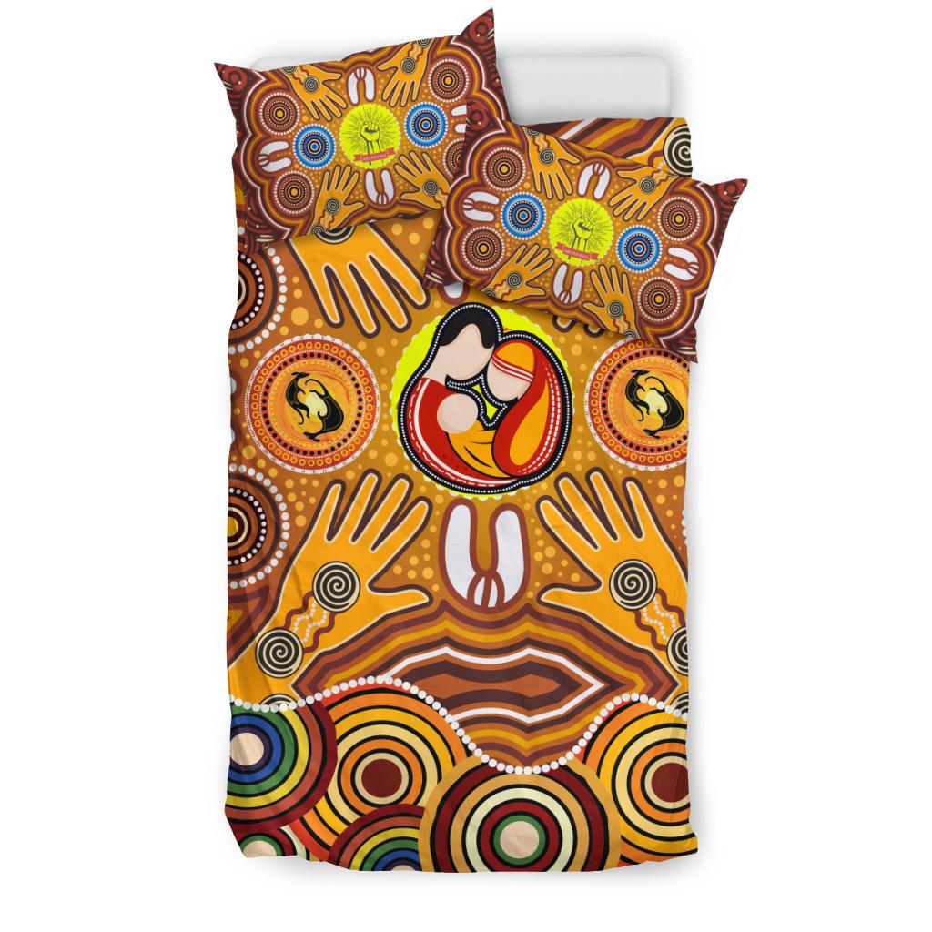 bedding-sets-aboriginal-family-with-dot-painting