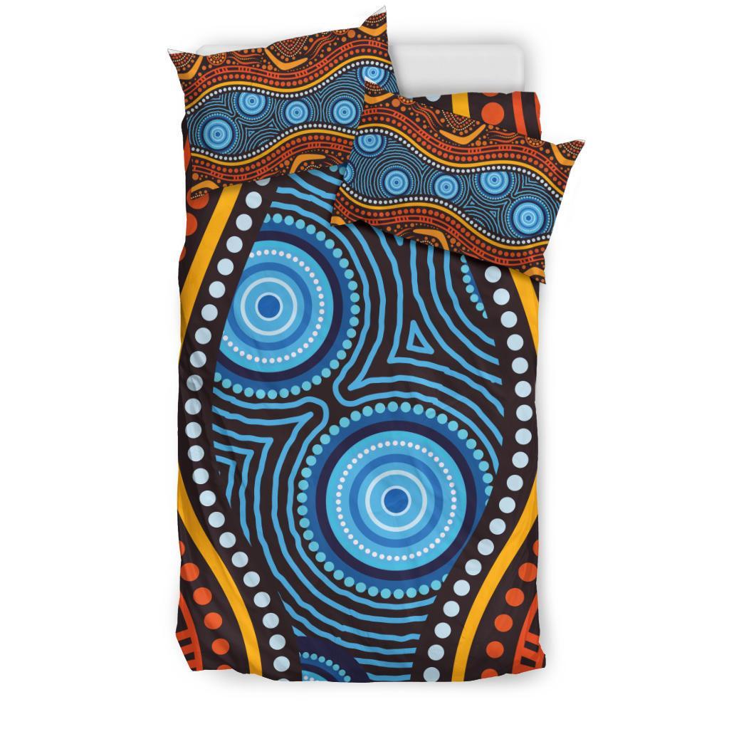 aboriginal-bedding-set-boomerang-circle-dot-painting-art-ver01