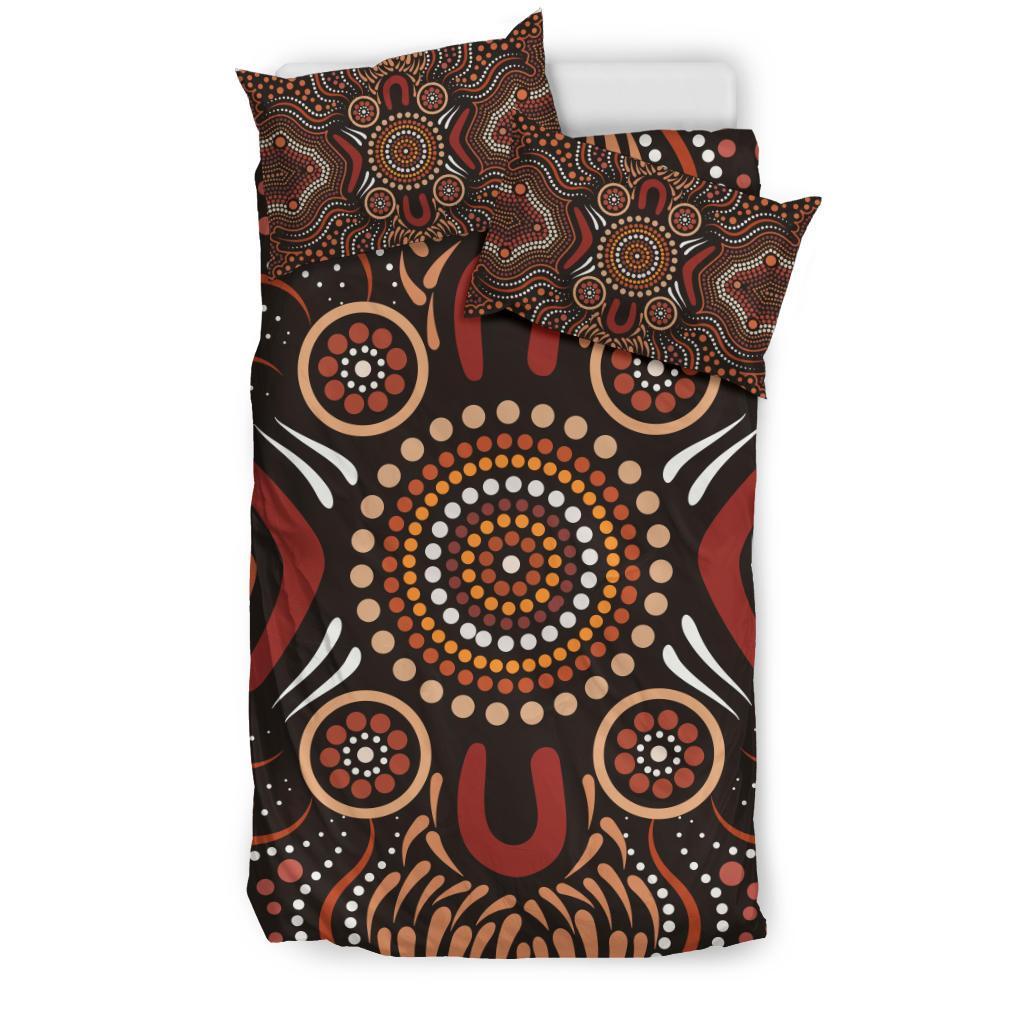 aboriginal-bedding-set-boomerang-circle-dot-painting-art-ver02