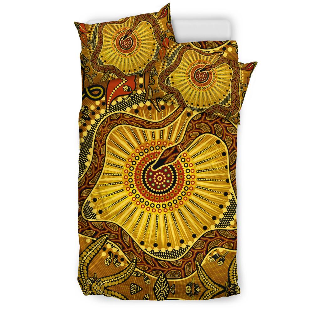 bedding-set-australian-aboriginal-snake-rainbow-serpent