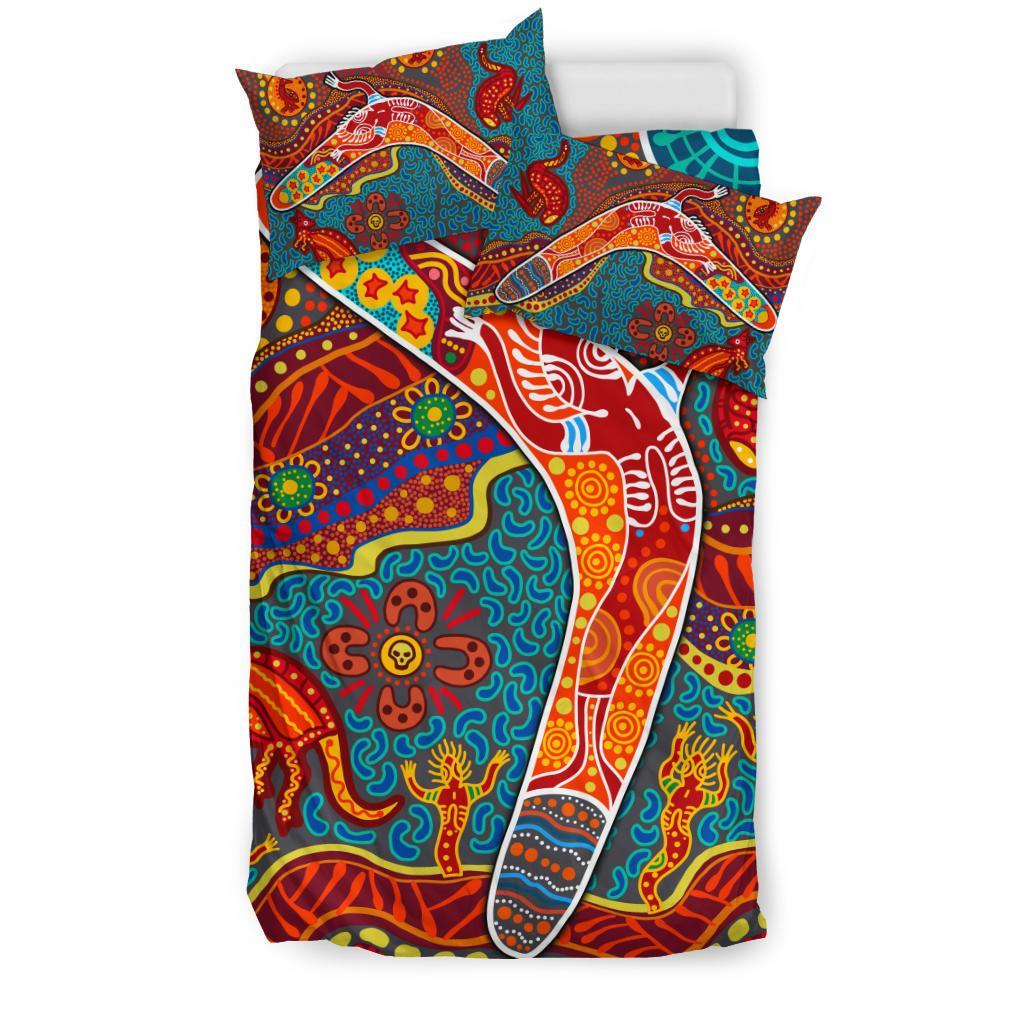 aboriginal-bedding-set-indigenous-boomerang