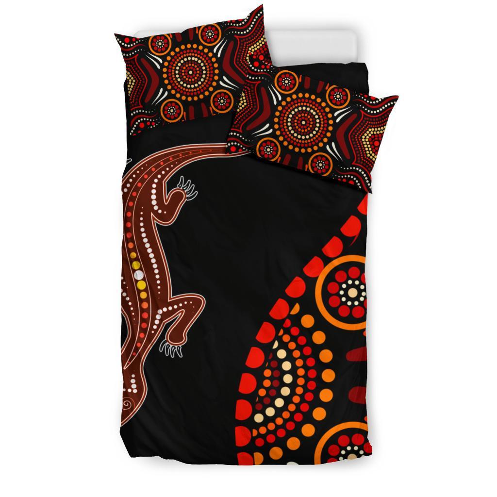 aboriginal-bedding-set-aboriginal-lizard-with-dot-painting-patterns