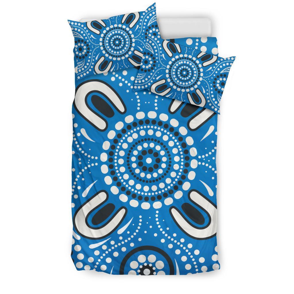 aboriginal-bedding-set-indigenous-circle-dot-painting-blue-color