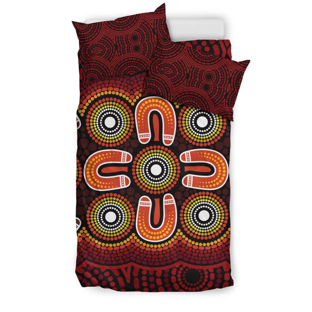 aboriginal-bedding-set-aboriginal-dot-painting-flowers-style