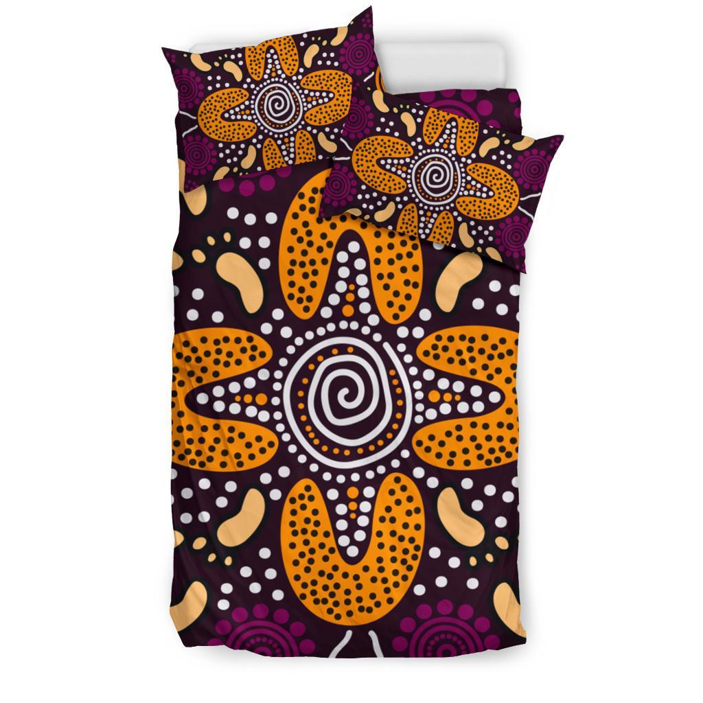 aboriginal-bedding-set-flowers-dot-panting-art