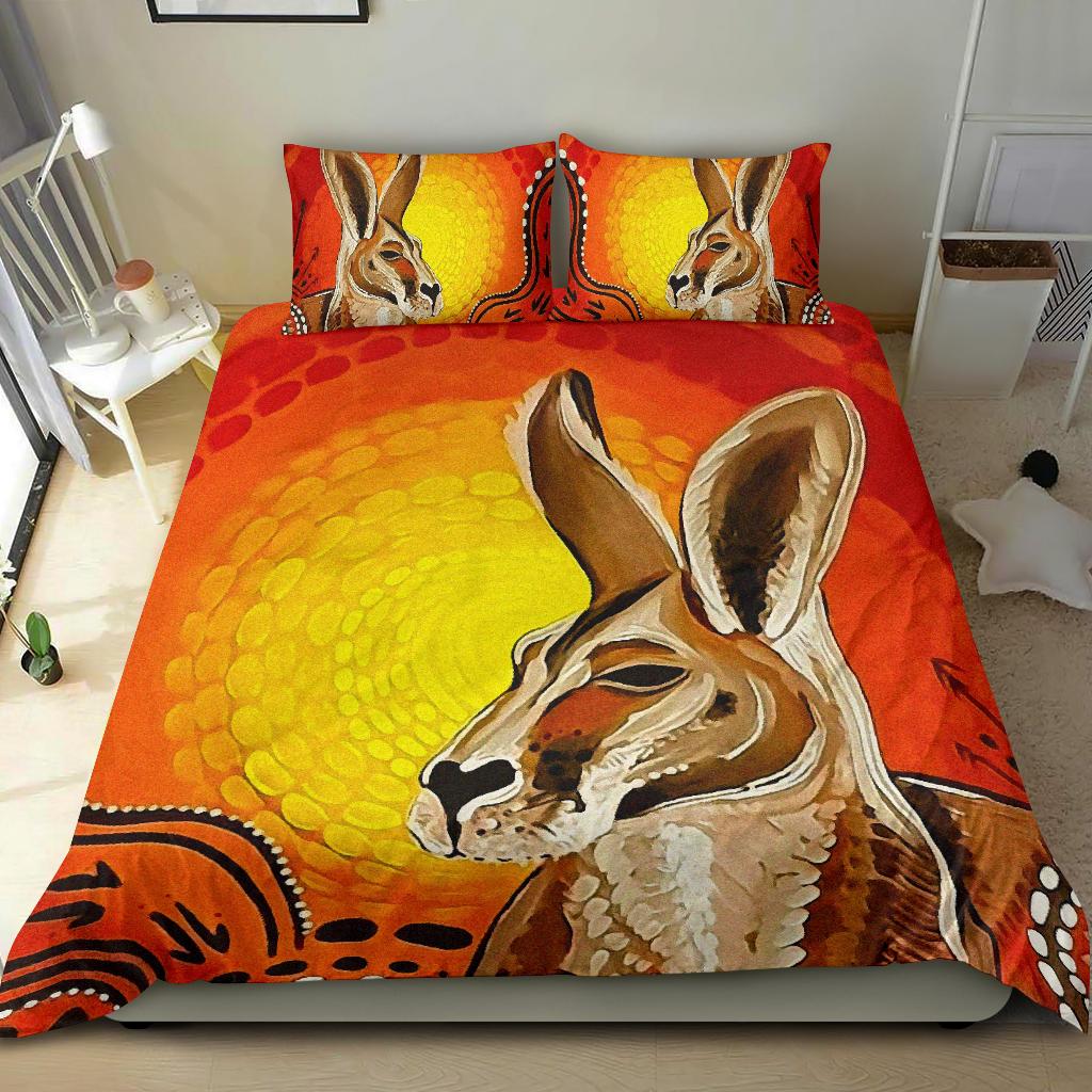 kangaroo-bedding-sets-aboriginal-patterns-drawing-painting